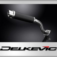 HONDA VFR750 1990-1993 350mm CARBON ROUND BSAU SILENCER EXHAUST KIT HILEVEL