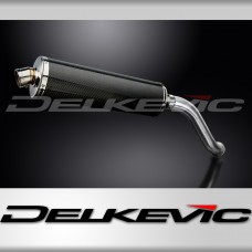 HONDA VFR750 1994-1997 HI LEVEL 450mm OVAL CARBON BSAU SILENCER EXHAUST KIT