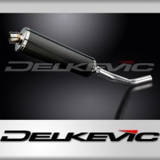SUZUKI GSXR750 06-07 K6-K7 DECAT 450mm OVAL CARBON BSAU SILENCER EXHAUST KIT