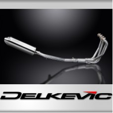 SUZUKI GSX750 98-02 FULL EXHAUST SYSTEM 320mm STAINLESS TRI BSAU SILENCER 