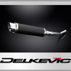 SUZUKI GSX750 1998-2002 350mm CARBON ROUND BSAU SILENCER EXHAUST KIT