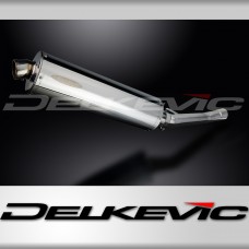 SUZUKI GSX750F SPORTS 1998-2006 450mm OVAL STAINLESS BSAU SILENCER EXHAUST KIT