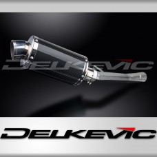 SUZUKI GSX600 F 1997-2006 225mm OVAL CARBON SILENCER EXHAUST KIT