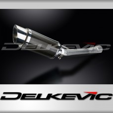 SUZUKI GSX600 F 1997-2006 200mm ROUND CARBON  SILENCER EXHAUST KIT