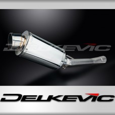 SUZUKI GSX600 F 1997-2006 225mm OVAL STAINLESS SILENCER EXHAUST KIT