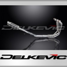 SUZUKI GSX650FA 2007-16 FULL EXHAUST SYSTEM 200mm CARBON ROUND SILENCER