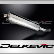 SUZUKI GSX650 F 2007-2016 450mm OVAL STAINLESS BSAU SILENCER EXHAUST KIT