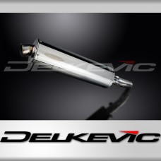 SUZUKI SFV650 GLADIUS 2009-2016 450mm OVAL STAINLESS BSAU SILENCER EXHAUST KIT
