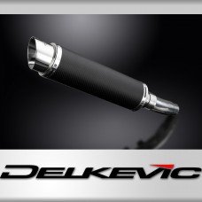 SUZUKI SFV650 GLADIUS 2009-2016 350mm ROUND CARBON BSAU SILENCER EXHAUST KIT