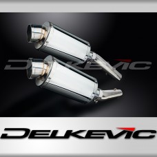 APRILIA RSV1000 R FACTORY 04-10 225mm OVAL STAINLESS SILENCER EXHAUST KIT