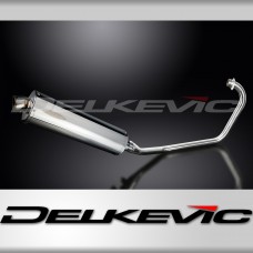 KYMCO CK1 2014-2015 FULL EXHAUST SYSTEM 450mm STAINLESS OVAL SILENCER