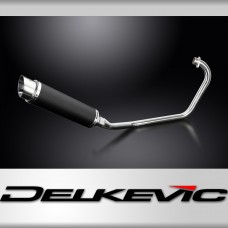 KYMCO CK1 2014-2015 FULL EXHAUST SYSTEM 350mm CARBON ROUND SILENCER