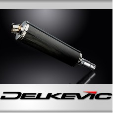 KYMCO XCITING 400i 2014-2017 450mm OVAL CARBON BSAU SILENCER EXHAUST KIT