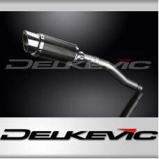 HONDA XRV750 AFRICA TWIN 93-03 200mm ROUND CARBON  SILENCER EXHAUST KIT