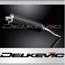 HONDA XRV750 AFRICA TWIN 93-03 450mm OVAL CARBON BSAU SILENCER EXHAUST KIT