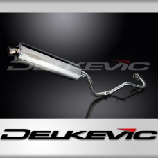 HONDA XR125L 2003-2010 FULL EXHAUST SYSTEM 450mm STAINLESS OVAL BSAU SILENCER