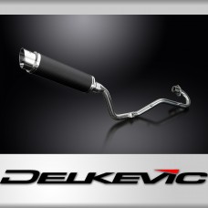 HONDA XR125L 2003-2010 FULL EXHAUST SYSTEM 350mm CARBON ROUND BSAU SILENCER