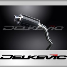 HONDA XL700VA TRANSALP 2008-2014 225mm OVAL CARBON SILENCER EXHAUST KIT