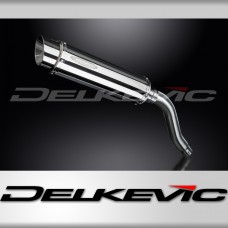 HONDA XL700VA TRANSALP 2008-2014 350mm ROUND STAINLESS BSAU SILENCER EXHAUST KIT