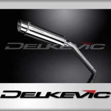 HONDA XL600V TRANSALP 1987-2000 350mm ROUND STAINLESS BSAU SILENCER EXHAUST KIT