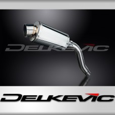 HONDA XL650V TRANSALP 2000-2008 225mm OVAL STAINLESS SILENCER EXHAUST KIT