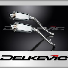 HONDA XL1000 V VARADERO 1999-14 225mm OVAL STAINLESS SILENCER EXHAUST KIT