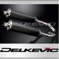 HONDA VTR1000 SP1 2000-2001 450mm OVAL CARBON BSAU SILENCER EXHAUST KIT