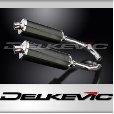 HONDA VTR1000 SP1 2000-2001 350mm OVAL CARBON BSAU SILENCER EXHAUST KIT