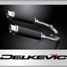 HONDA VTR1000 SP1 2000-2001 350mm CARBON ROUND BSAU SILENCER EXHAUST KIT 