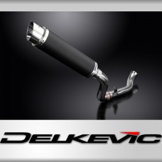 690 DUKE 2017-2019 / DE-CAT DL10 ROUND 350mm (14 inch) CARBON FIBRE SILENCER