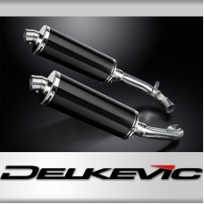 HONDA VTR1000 FIRESTORM 1997-03 350mm CARBON BSAU SILENCER EXHAUST KIT