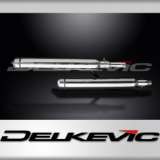 HONDA VT1100C2 2000-2007 550mm CUSTOM SILENCER EXHAUST KIT BULL NOSE