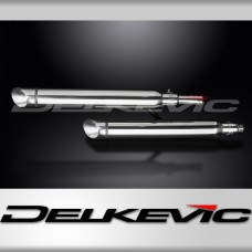 HONDA VT1100C2 2000-2007 550mm CUSTOM SILENCER EXHAUST KIT SLASH CUT 