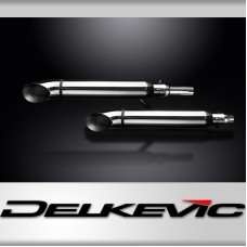 HONDA VT1100C2 2000-2007 410mm CUSTOM SILENCER EXHAUST KIT TURN OUT 