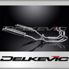 HONDA ST1300 PAN EUROPEAN ABS FULL EXHAUST SYSTEM 450mm CARBON OVAL BSAU