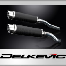 HONDA ST1300 ABS/TCS PAN EUROPEAN 02-17 350mm ROUND CARBON BSAU SILENCER EXHAUST