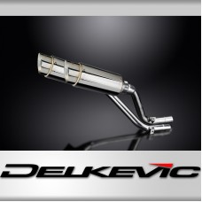 HONDA NX650 DOMINATOR 1995-2002 200mm ROUND STAINLESS SILENCER EXHAUST KIT