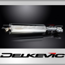 HONDA NTV600 NTV650 REVERE 88-99 450mm OVAL STAINLESS BSAU SILENCER EXHAUST KIT