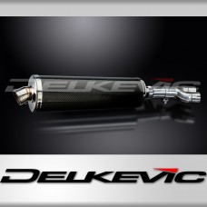 HONDA NTV600 NTV650 REVERE 88-99 450mm OVAL CARBON BSAU SILENCER EXHAUST KIT