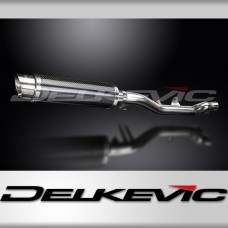 HONDA NT700V DEAUVILLE 06-15 350mm CARBON ROUND BSAU SILENCER EXHAUST KIT
