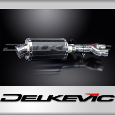 HONDA NT400 BROS NT650HAWK 88-92 225mm OVAL CARBON SILENCER EXHAUST KIT