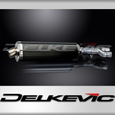 HONDA NT400 BROS NT650HAWK 88-92 450mm OVAL CARBON BSAU SILENCER EXHAUST KIT