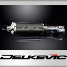 HONDA NT400 BROS NT650HAWK 88-92 350mm OVAL CARBON BSAU SILENCER EXHAUST KIT