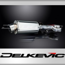 HONDA NT400 BROS NT650HAWK 88-92 225mm OVAL STAINLESS SILENCER EXHAUST KIT