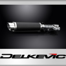 HONDA NT400 BROS NT650 HAWK 88-92 350mm CARBON ROUND BSAU SILENCER EXHAUST KIT