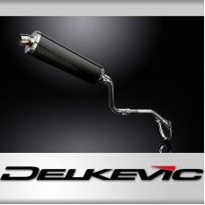 HONDA CRF250 L-M 2012-16 FULL EXHAUST SYSTEM 450mm CARBON OVAL BSAU SILENCER