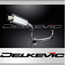 HONDA MSX125 GROM 13-15 MUDGUARD FULL EXHAUST SYSTEM 225mm STAINLESS OVAL