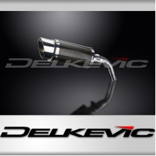 HONDA MSX125 GROM 13-15 MUDGUARD COMPAT 200mm ROUND CARBON  EXHAUST KIT