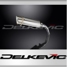 HONDA MSX125 GROM 13-15 MUDGUARD COMPAT 200mm ROUND STAINLESS EXHAUST KIT