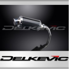 HONDA MSX125 GROM 13-15 MUDGUARD COMPAT 225mm OVAL CARBON EXHAUST KIT